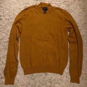 F21 Mustard Light Sweater
